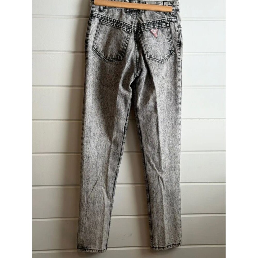 Vintage Y2K Georges Marciano Gray High Rise Tapered Denim Jeans Size 27